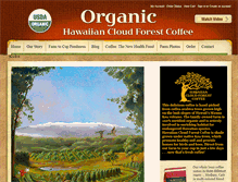 Tablet Screenshot of hawaiiancloudforestcoffee.com